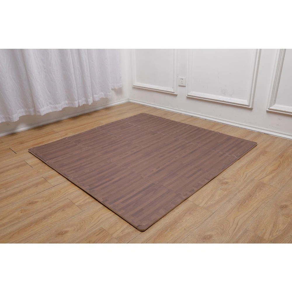 206996596 Soft EVA Foam Mat Flooring Tiles, Cherry Wood Print, 16 PC, 12" X 12", 16 Sq. Ft. 11 206996596 Soft EVA Foam Mat Flooring Tiles, Cherry Wood Print, 16 PC, 12" X 12", 16 Sq. Ft. - Image 9