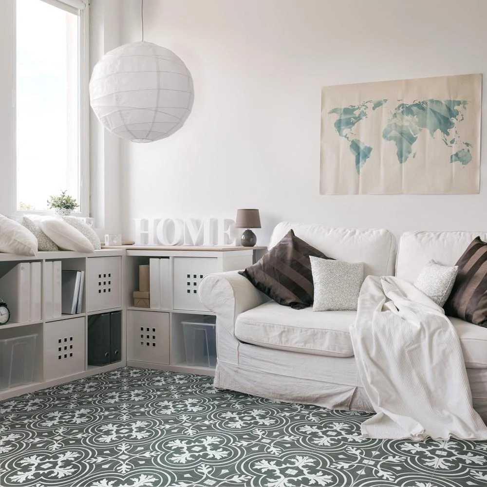 Merola Tile Twenties Classic Encaustic 7-3/4 In. X 7-3/4 In. Ceramic Floor And Wall Tile (11.11 Sq. Ft. / Case) 15 Merola Tile Twenties Classic Encaustic 7-3/4 In. X 7-3/4 In. Ceramic Floor And Wall Tile (11.11 Sq. Ft. / Case) - Image 13