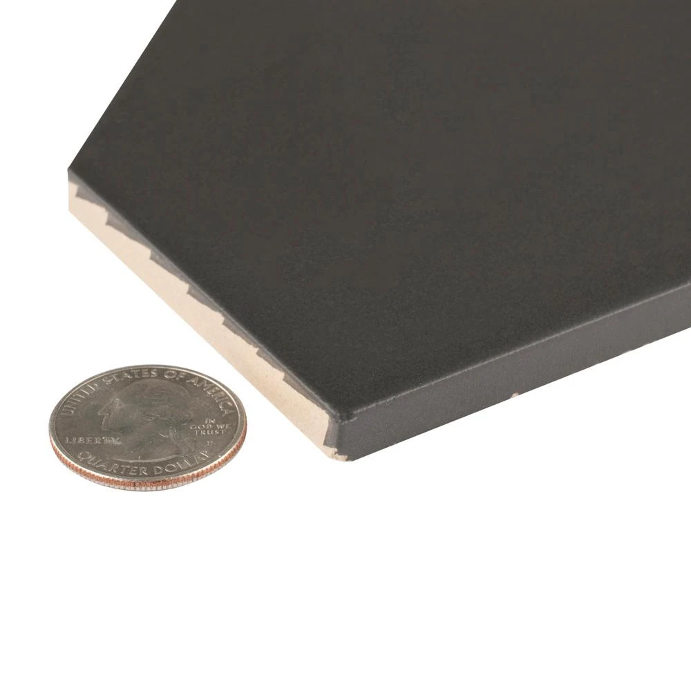 Merola Tile Kite Black 4 In. X 11-3/4 In. Porcelain Floor And Wall Subway Tile (11.81 Sq. Ft. / Case) 5 Merola Tile Kite Black 4 In. X 11-3/4 In. Porcelain Floor And Wall Subway Tile (11.81 Sq. Ft. / Case) - Image 3