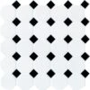 Daltile Octagon And Dot Matte White With Black Dot 12 In. X 12 In. X 6 Mm Ceramic Mosaic Floor And Wall Tile (1 Sq. Ft./ Piece) 1 Daltile Octagon And Dot Matte White With Black Dot 12 In. X 12 In. X 6 Mm Ceramic Mosaic Floor And Wall Tile (1 Sq. Ft./ Piece) -Discount Flooring Store 75ab9beaa7e7bcbd9865b5a28caa6d97 1800x1800
