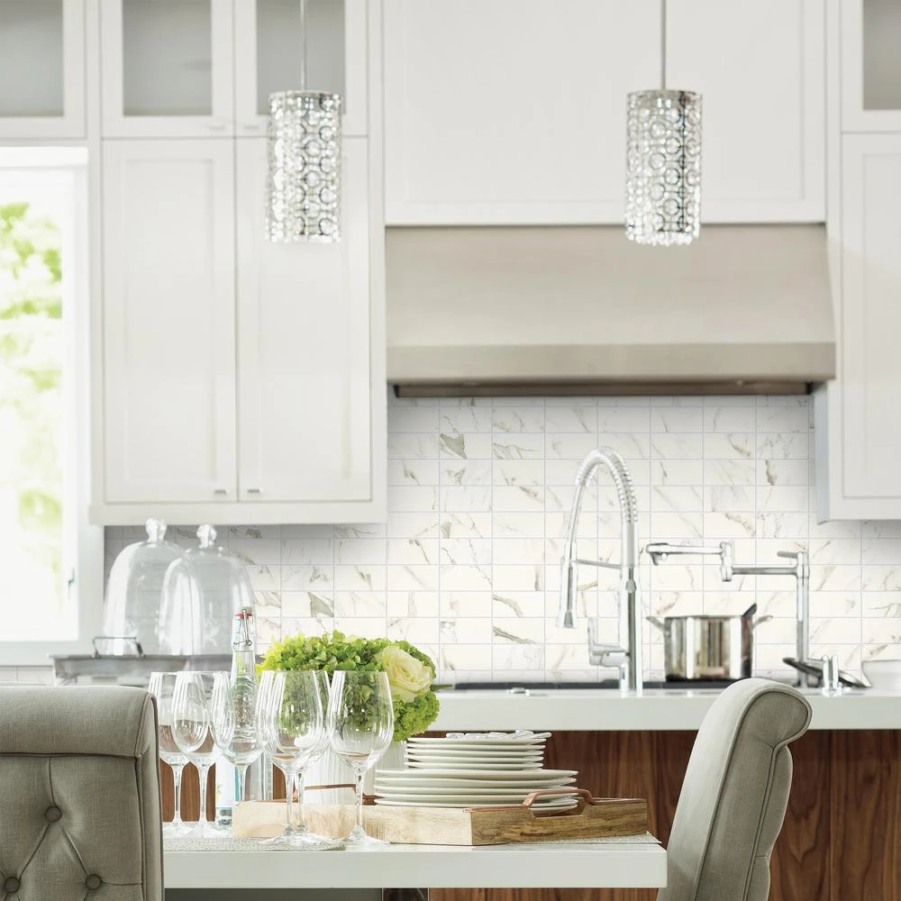 Marazzi Developed By Nature Calacatta 3 In. X 6 In. Glazed Ceramic Wall Tile (12 Sq. Ft. / Case) 8 Marazzi Developed By Nature Calacatta 3 In. X 6 In. Glazed Ceramic Wall Tile (12 Sq. Ft. / Case) - Image 6