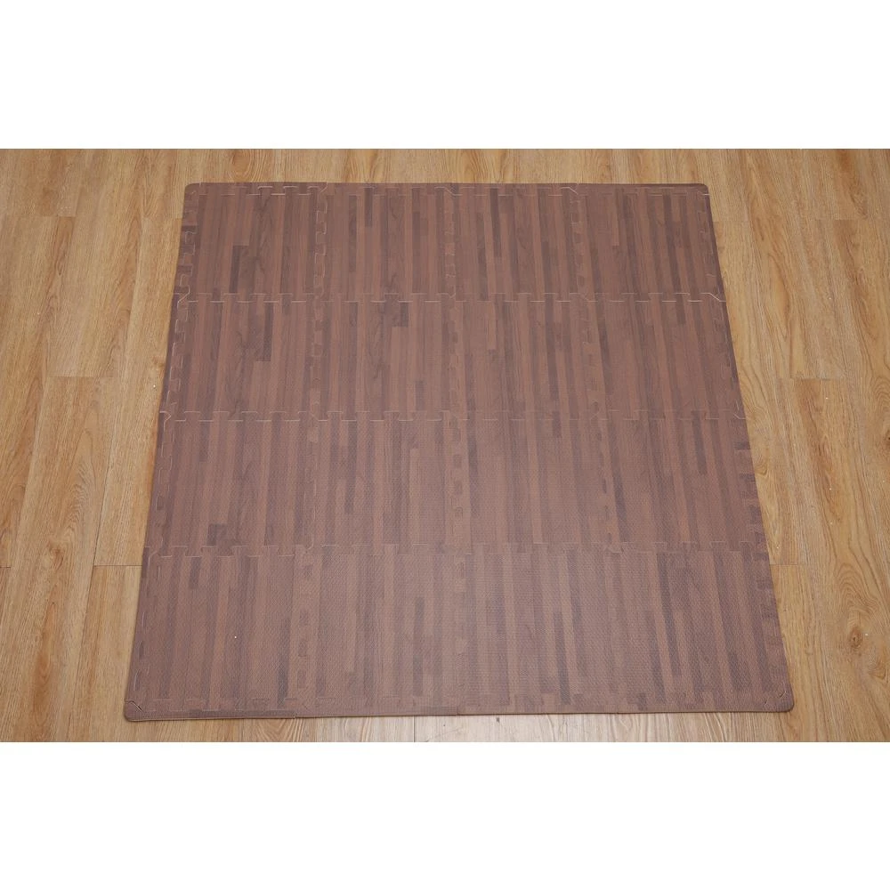 206996596 Soft EVA Foam Mat Flooring Tiles, Cherry Wood Print, 16 PC, 12" X 12", 16 Sq. Ft. 9 206996596 Soft EVA Foam Mat Flooring Tiles, Cherry Wood Print, 16 PC, 12" X 12", 16 Sq. Ft. - Image 7