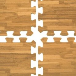 Clevr Interlocking EVA Foam Mat Cushion Flooring Tiles, Light Oak Pattern - Set Of 25 (2' X 2') Covers 100 Sq.ft. For Gym Workout Exercise -Discount Flooring Store 7a81e964 da2b 4161 b20b b024e0d80071 1.a3ef3621787f57cf40f58f38be735a7d 1800x1800