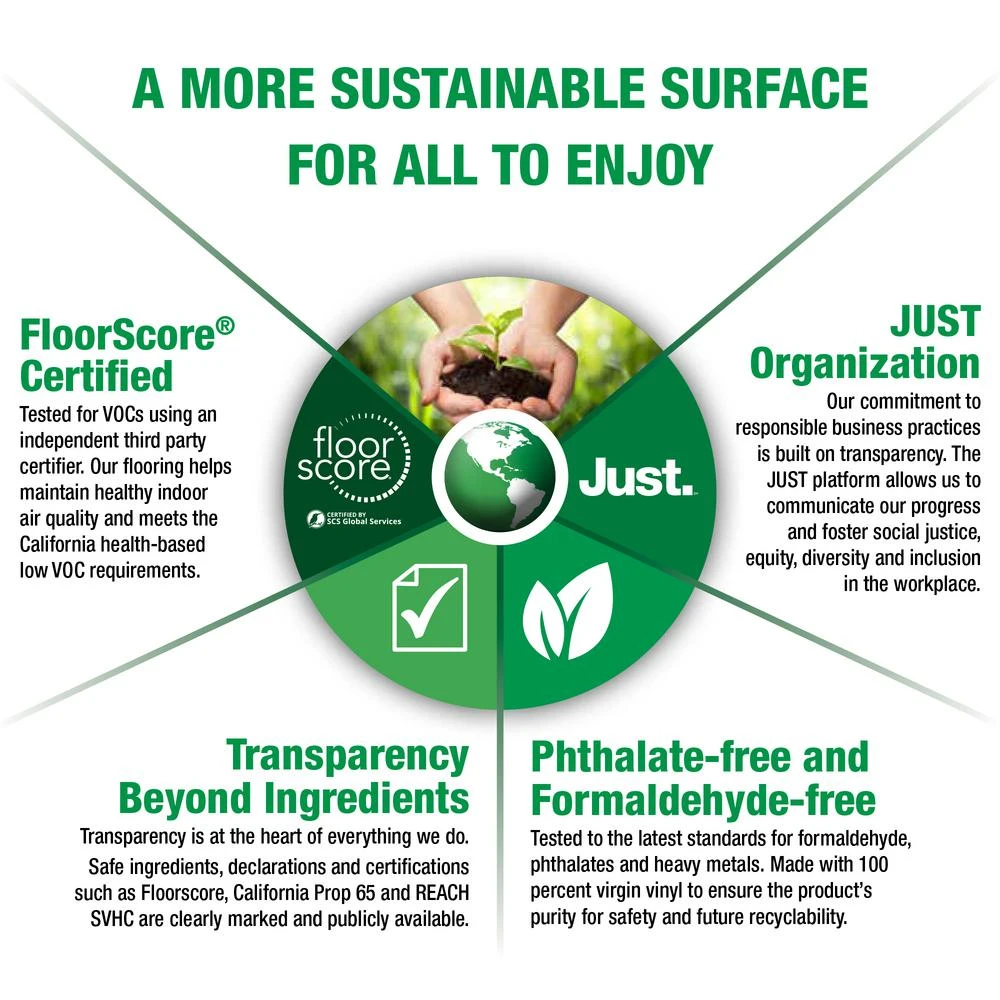 Home Decorators Collection Black Ash 7.1 In. W X 47.6 In. L Luxury Vinyl Plank Flooring (23.44 Sq. Ft. / Case) 4 Home Decorators Collection Black Ash 7.1 In. W X 47.6 In. L Luxury Vinyl Plank Flooring (23.44 Sq. Ft. / Case) - Image 2