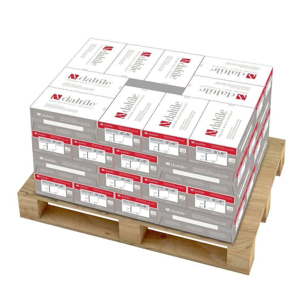Daltile Restore Bright White 6 In. X 6 In. Ceramic Wall Tile (375 Sq. Ft. / Pallet) 5 Daltile Restore Bright White 6 In. X 6 In. Ceramic Wall Tile (375 Sq. Ft. / Pallet) - Image 3
