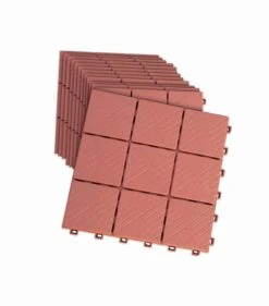 Quick-Snap Patio Walkway Pavers 12-Piece Set