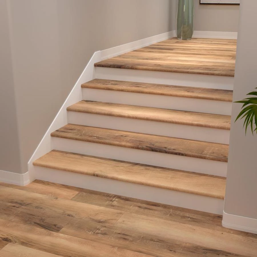 CALI Longboard Vinyl Pro 11.5-in X 48-in North Shore Oak Prefinished Stair Tread 3 CALI Longboard Vinyl Pro 11.5-in X 48-in North Shore Oak Prefinished Stair Tread