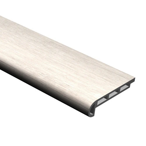 Cali Bamboo Vinyl Plus 2.07-in X 72.83-in White Aspen Prefinished Stair Nosing 3 Cali Bamboo Vinyl Plus 2.07-in X 72.83-in White Aspen Prefinished Stair Nosing