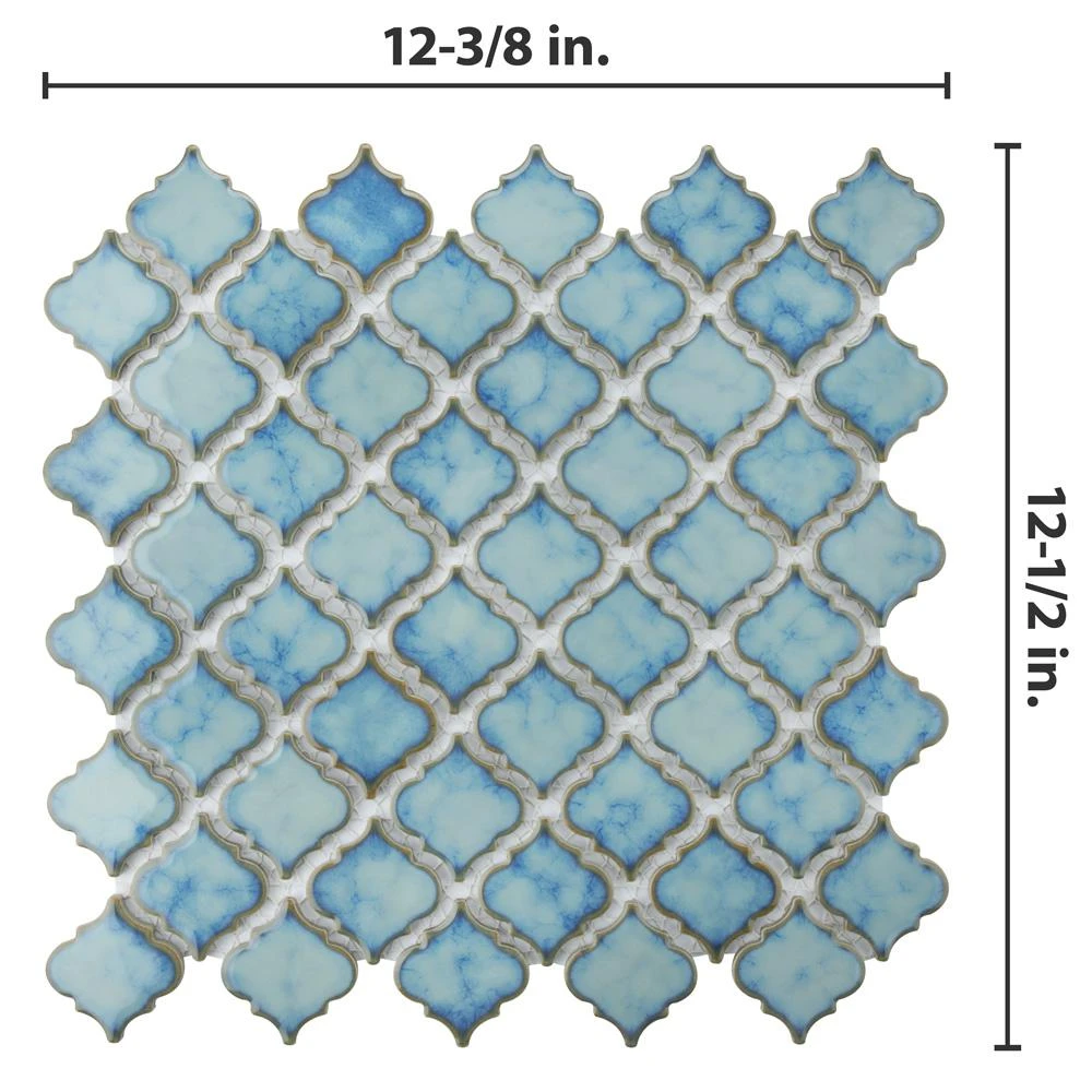 Merola Tile Hudson Tangier Marine 12 In. X 12 In. Porcelain Mosaic Tile (10.96 Sq. Ft. / Case) 5 Merola Tile Hudson Tangier Marine 12 In. X 12 In. Porcelain Mosaic Tile (10.96 Sq. Ft. / Case) - Image 3