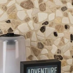 MSI Mix Marble Pebbles 11.42 In. X 11.42 In. X 10mm Textured Marble Mesh-Mounted Mosaic Tile (9.1 Sq. Ft. / Case) -Discount Flooring Store 820c6c2966fe6cf719e599bae69a3a38 1800x1800