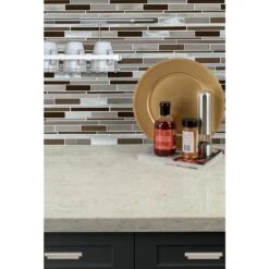 MSI Madison Avenue Interlocking 12 In. X 12 In. X 8mm Glass Metal Mosaic Wall Tile (1 Sq. Ft.) -Discount Flooring Store 8325812d554ebde5cd61b38db84c80e5 1800x1800