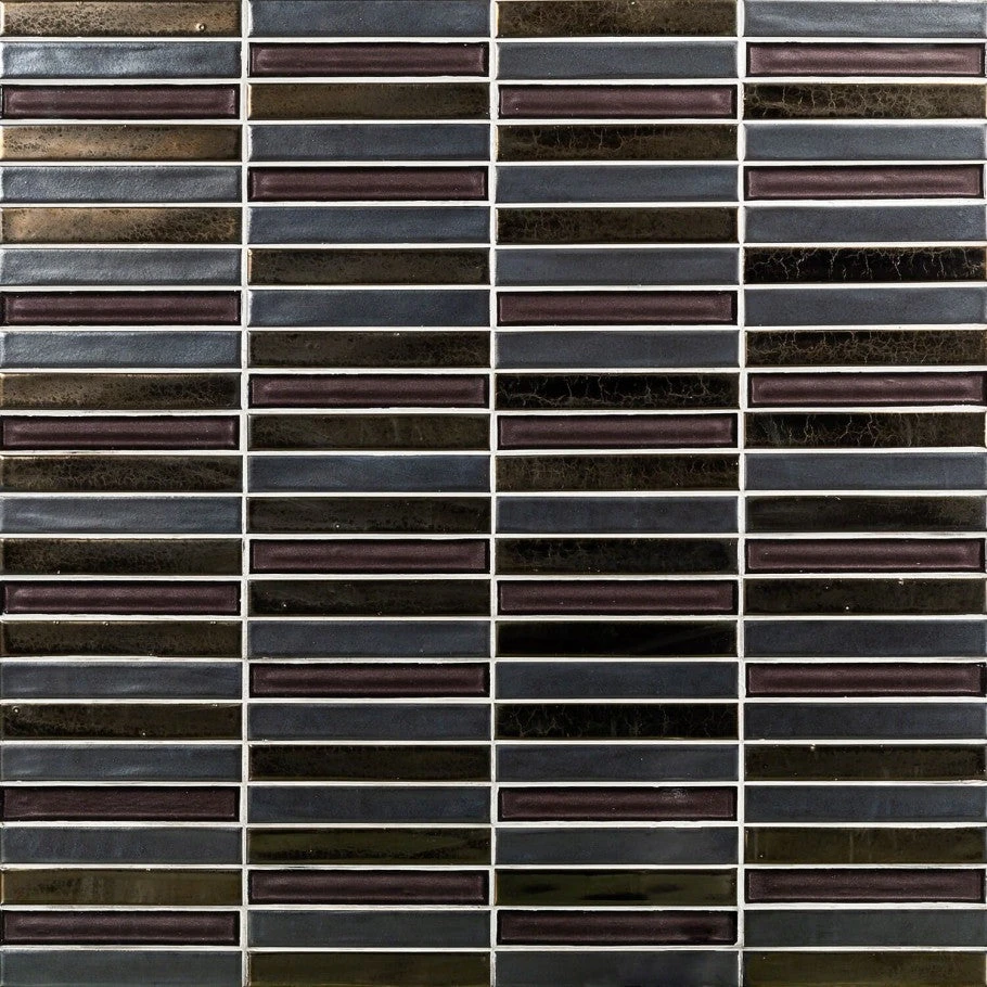 Bond Tile Glory Midnight 11.81 In. X 11.81 In. Ceramic And Glass Wall Mosaic (0.97 Sq. Ft.) 3 Bond Tile Glory Midnight 11.81 In. X 11.81 In. Ceramic And Glass Wall Mosaic (0.97 Sq. Ft.)