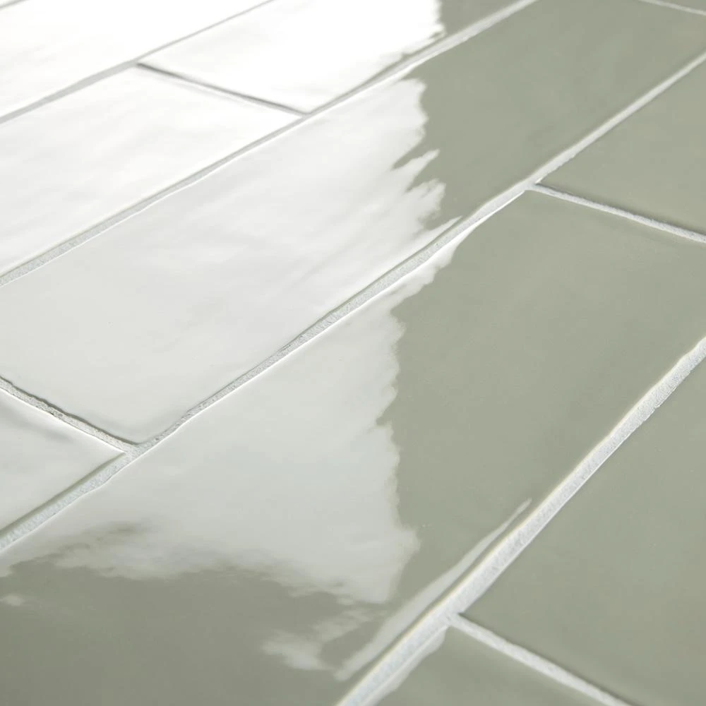 Merola Tile Chester Sage 3 In. X 12 In. Ceramic Wall Subway Tile (5.93 Sq. Ft. / Case) 8 Merola Tile Chester Sage 3 In. X 12 In. Ceramic Wall Subway Tile (5.93 Sq. Ft. / Case) - Image 6