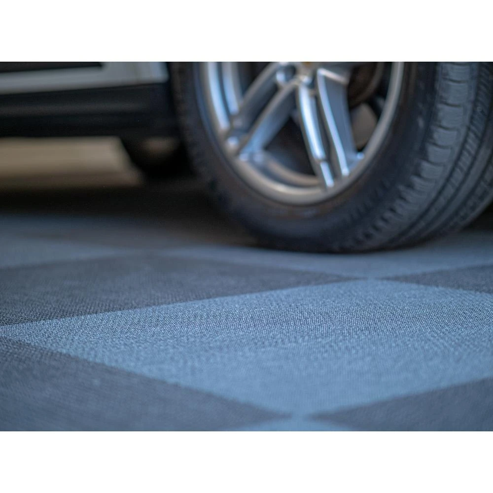 LifeTiles 24 In. X 24 In. Slate Gray High-Performance Polyester Garage And Home Gym Flooring Tiles (18 Tiles/72 Sq. Ft./case) 4 LifeTiles 24 In. X 24 In. Slate Gray High-Performance Polyester Garage And Home Gym Flooring Tiles (18 Tiles/72 Sq. Ft./case) - Image 2