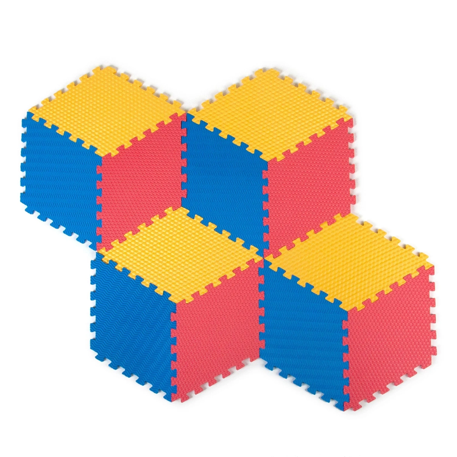 Tadpoles 12 Piece Rhombus Foam Play Mat Set, Yellow 8 Tadpoles 12 Piece Rhombus Foam Play Mat Set, Yellow - Image 6