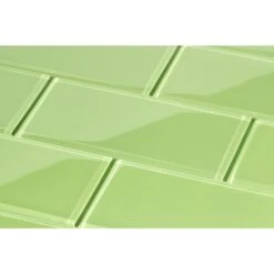 Giorbello Powder Room Green 3 In. X 6 In. X 8 Mm Glass Subway Tile (5.5 Sq. Ft./case) -Discount Flooring Store 904a5bf2cf4b2fbbf7276653a351fa6f c68e4290 836e 4e58 8be3 a448e94c79de 1800x1800