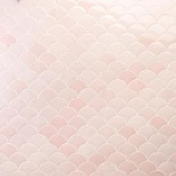 Bond Tile Riptide Rose 2.44 In. X 5 In. Fish Scale Polished Ceramic Wall Tile (48 Pieces 4.06 Sq. Ft. / Case)