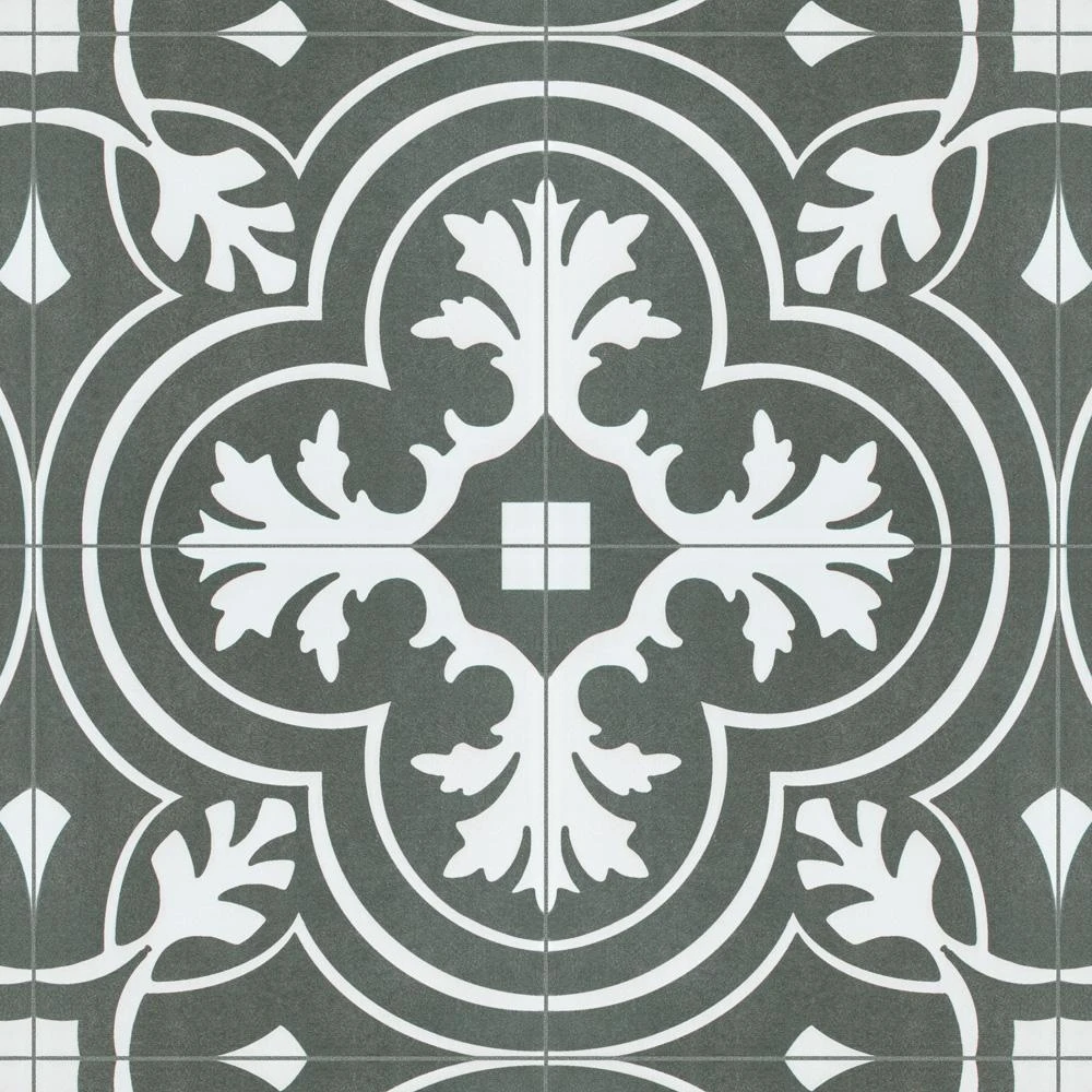 Merola Tile Twenties Classic Encaustic 7-3/4 In. X 7-3/4 In. Ceramic Floor And Wall Tile (11.11 Sq. Ft. / Case) 8 Merola Tile Twenties Classic Encaustic 7-3/4 In. X 7-3/4 In. Ceramic Floor And Wall Tile (11.11 Sq. Ft. / Case) - Image 6
