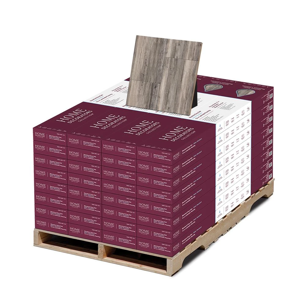Home Decorators Collection Silver Cliff Oak 12 Mm T X 7.48 In. W X 50.67 In. L Water Resistant Laminate Flooring (589.44 Sq. Ft./pallet) 16 Home Decorators Collection Silver Cliff Oak 12 Mm T X 7.48 In. W X 50.67 In. L Water Resistant Laminate Flooring (589.44 Sq. Ft./pallet) - Image 14