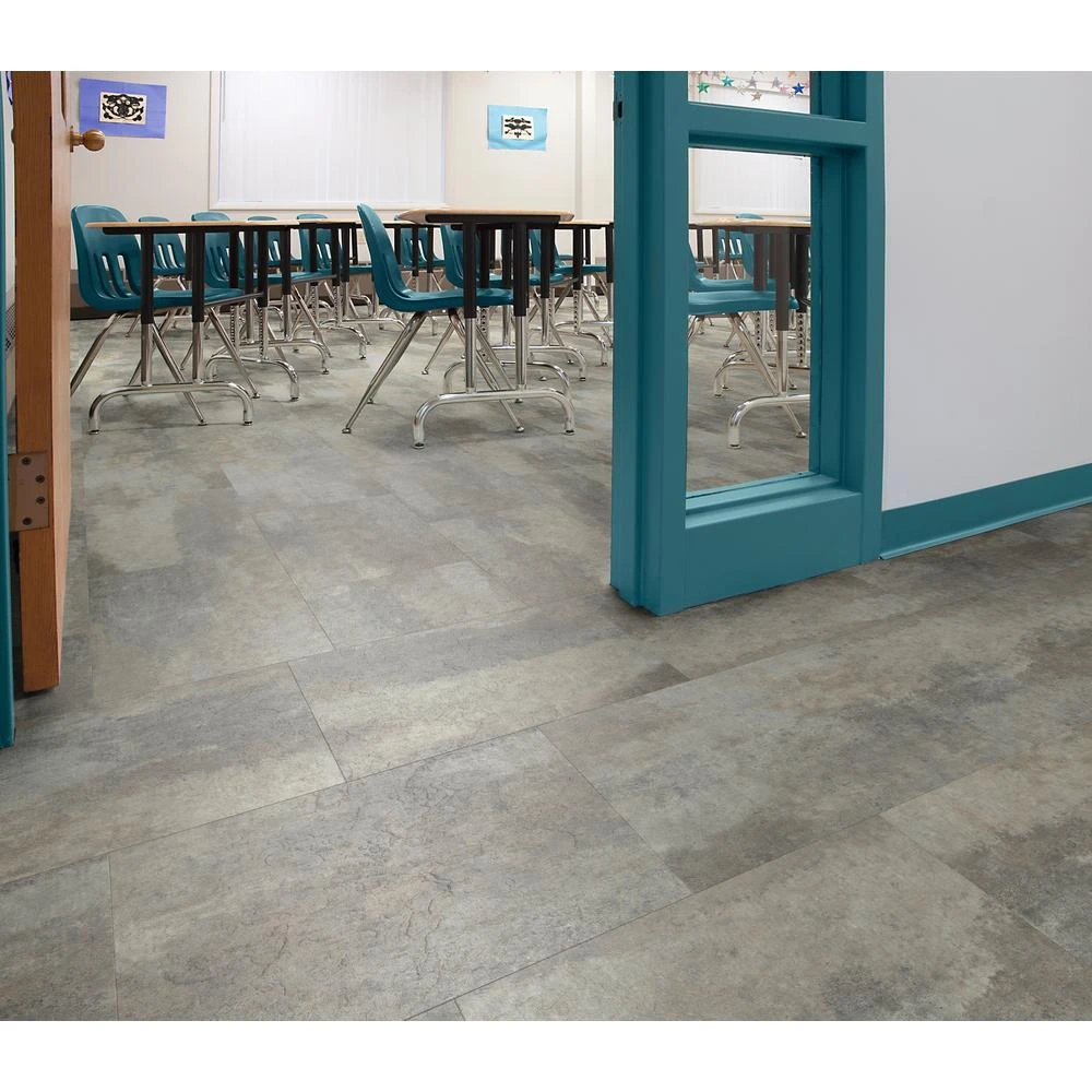 Floorworks Quarry Slate 12 In. X 18 In. Luxury Vinyl Tile Flooring (24 Tiles/36 Sq. Ft.) 4 Floorworks Quarry Slate 12 In. X 18 In. Luxury Vinyl Tile Flooring (24 Tiles/36 Sq. Ft.) - Image 2