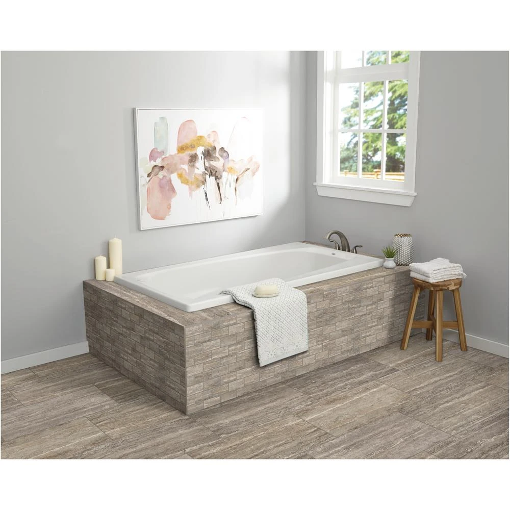 Daltile Stonehollow Smoky Taupe 12 In. X 12 In. X 6.35mm Ceramic Brick Joint Mosaic Floor And Wall Tile (0.83 Sq. Ft. / Piece) 4 Daltile Stonehollow Smoky Taupe 12 In. X 12 In. X 6.35mm Ceramic Brick Joint Mosaic Floor And Wall Tile (0.83 Sq. Ft. / Piece) - Image 2