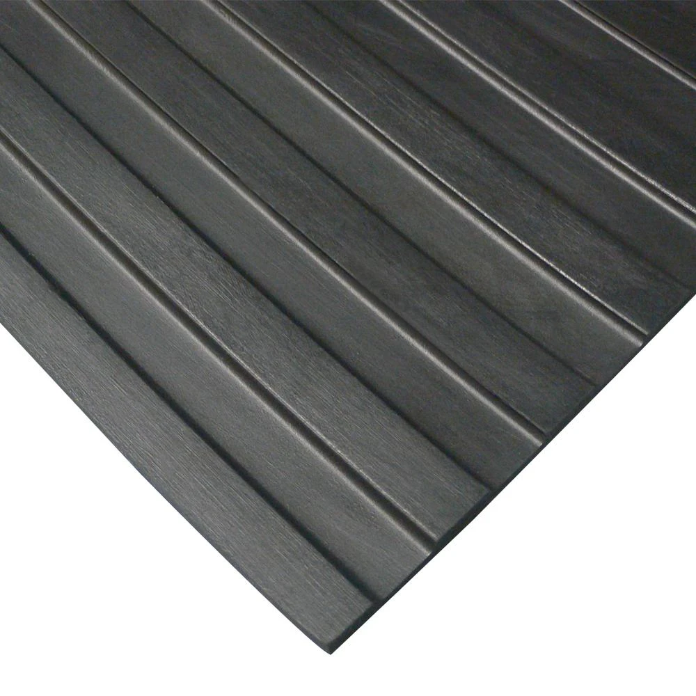 Rubber-Cal Corrugated Wide Rib 3 Ft. X 4 Ft. Black Rubber Flooring (12 Sq. Ft.) 3 Rubber-Cal Corrugated Wide Rib 3 Ft. X 4 Ft. Black Rubber Flooring (12 Sq. Ft.)