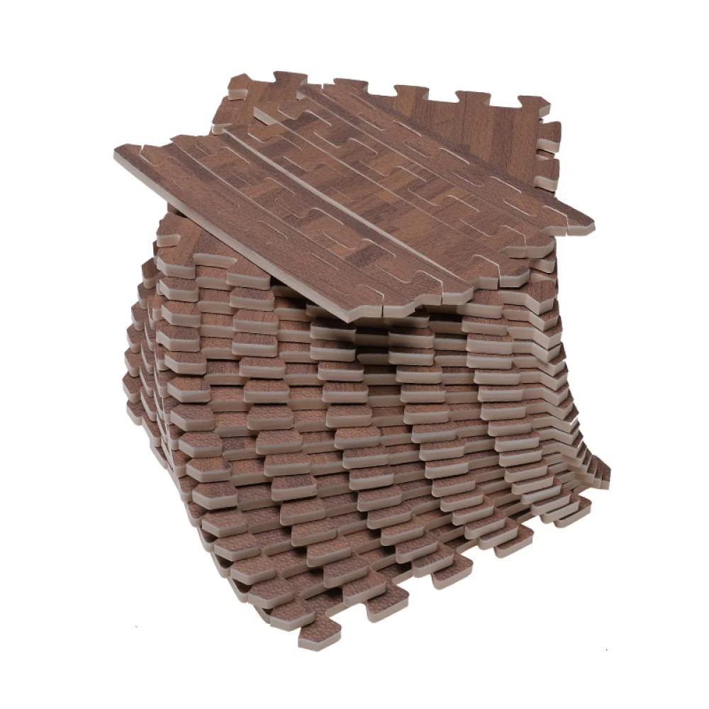 206996596 Soft EVA Foam Mat Flooring Tiles, Cherry Wood Print, 16 PC, 12" X 12", 16 Sq. Ft. 4 206996596 Soft EVA Foam Mat Flooring Tiles, Cherry Wood Print, 16 PC, 12" X 12", 16 Sq. Ft. - Image 2