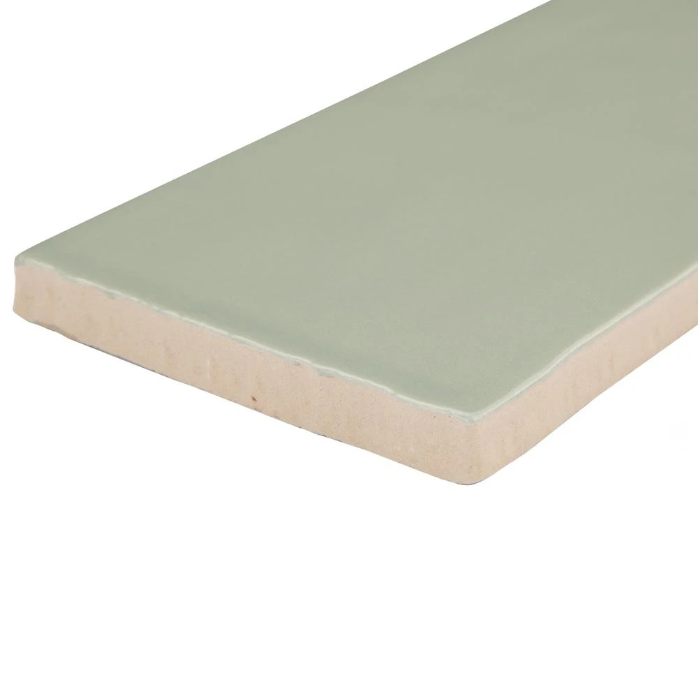Merola Tile Chester Sage 3 In. X 12 In. Ceramic Wall Subway Tile (5.93 Sq. Ft. / Case) 6 Merola Tile Chester Sage 3 In. X 12 In. Ceramic Wall Subway Tile (5.93 Sq. Ft. / Case) - Image 4