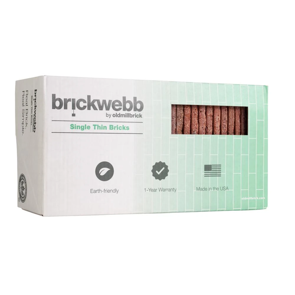 Old Mill Brick Castle Gate Thin Brick Singles - Flats (Box Of 50) - 7.625 In. X 2.25 In. (7.3 Sq. Ft.) 4 Old Mill Brick Castle Gate Thin Brick Singles - Flats (Box Of 50) - 7.625 In. X 2.25 In. (7.3 Sq. Ft.) - Image 2
