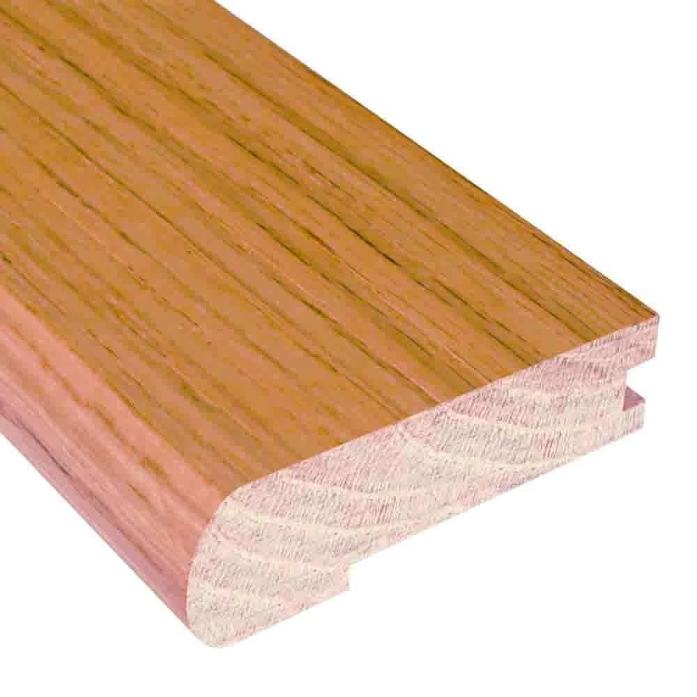 Unfinished Oak 3/4 In. Thick X 3 In. Wide X 78 In. Length Hardwood Stair Nose Molding 3 Unfinished Oak 3/4 In. Thick X 3 In. Wide X 78 In. Length Hardwood Stair Nose Molding