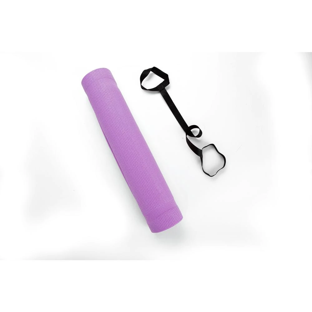 All Purpose Extra Thick Purple Fitness & Exercise 24 In. X 68 In. Yoga Mat With Carrying Strap 4 All Purpose Extra Thick Purple Fitness & Exercise 24 In. X 68 In. Yoga Mat With Carrying Strap - Image 2