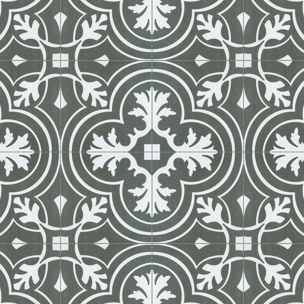 Merola Tile Twenties Classic Encaustic 7-3/4 In. X 7-3/4 In. Ceramic Floor And Wall Tile (11.11 Sq. Ft. / Case) 7 Merola Tile Twenties Classic Encaustic 7-3/4 In. X 7-3/4 In. Ceramic Floor And Wall Tile (11.11 Sq. Ft. / Case) - Image 5