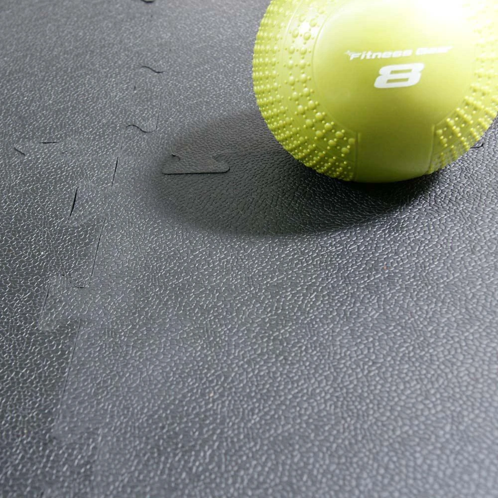 Rubber-Cal Armor-Lock (Fitness) 3/8 In. X 20 In. X 20 In. Black Interlocking Rubber Tiles (16-Pack, 44 Sq. Ft.) 5 Rubber-Cal Armor-Lock (Fitness) 3/8 In. X 20 In. X 20 In. Black Interlocking Rubber Tiles (16-Pack, 44 Sq. Ft.) - Image 3