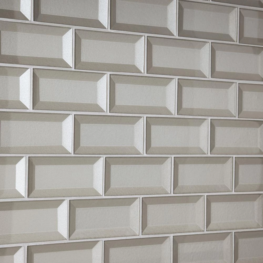 Marazzi Decor Accents Silver 12 In. X 12 In. X 8 Mm Glass Brick Joint Mosaic Wall Tile (0.8 Sq. Ft. / Piece) 3 Marazzi Decor Accents Silver 12 In. X 12 In. X 8 Mm Glass Brick Joint Mosaic Wall Tile (0.8 Sq. Ft. / Piece)