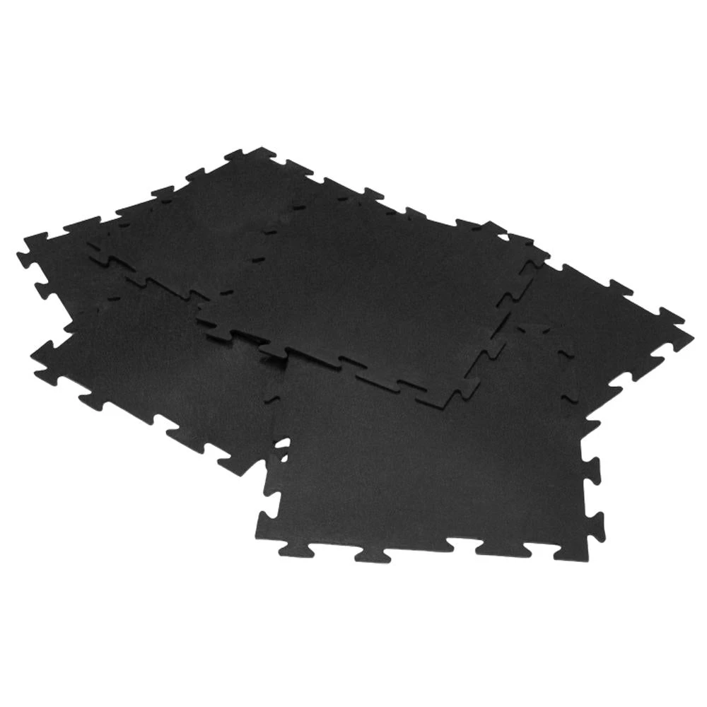 Rubber-Cal Armor-Lock (Fitness) 3/8 In. X 20 In. X 20 In. Black Interlocking Rubber Tiles (16-Pack, 44 Sq. Ft.) 8 Rubber-Cal Armor-Lock (Fitness) 3/8 In. X 20 In. X 20 In. Black Interlocking Rubber Tiles (16-Pack, 44 Sq. Ft.) - Image 6