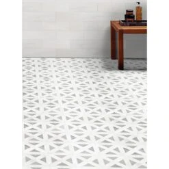 MSI Geometrica 12 In. X 12 In. X 10mm Bianco Dolomite Polished Marble Mesh-Mounted Mosaic Tile (10 Sq. Ft. / Case) -Discount Flooring Store b6dd55b1e6a9745508310acdd730e902 1800x1800