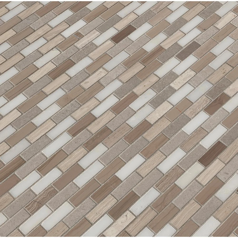 MSI Arctic Storm 12 In. X 12 In. X 10mm Honed Marble Mesh-Mounted Mosaic Floor And Wall Tile (1 Sq. Ft.) 11 MSI Arctic Storm 12 In. X 12 In. X 10mm Honed Marble Mesh-Mounted Mosaic Floor And Wall Tile (1 Sq. Ft.) - Image 9