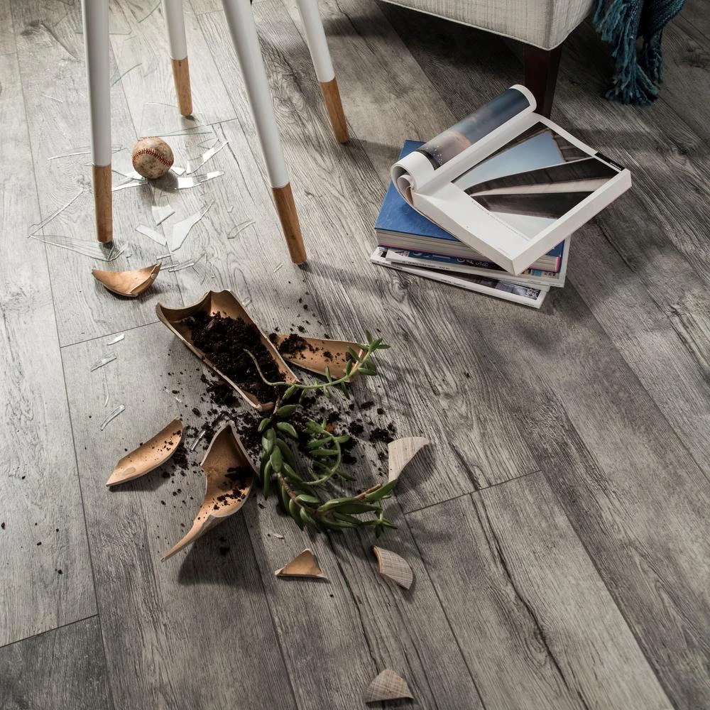 Home Decorators Collection Silver Cliff Oak 12 Mm T X 7.48 In. W X 50.67 In. L Water Resistant Laminate Flooring (589.44 Sq. Ft./pallet) 5 Home Decorators Collection Silver Cliff Oak 12 Mm T X 7.48 In. W X 50.67 In. L Water Resistant Laminate Flooring (589.44 Sq. Ft./pallet) - Image 3