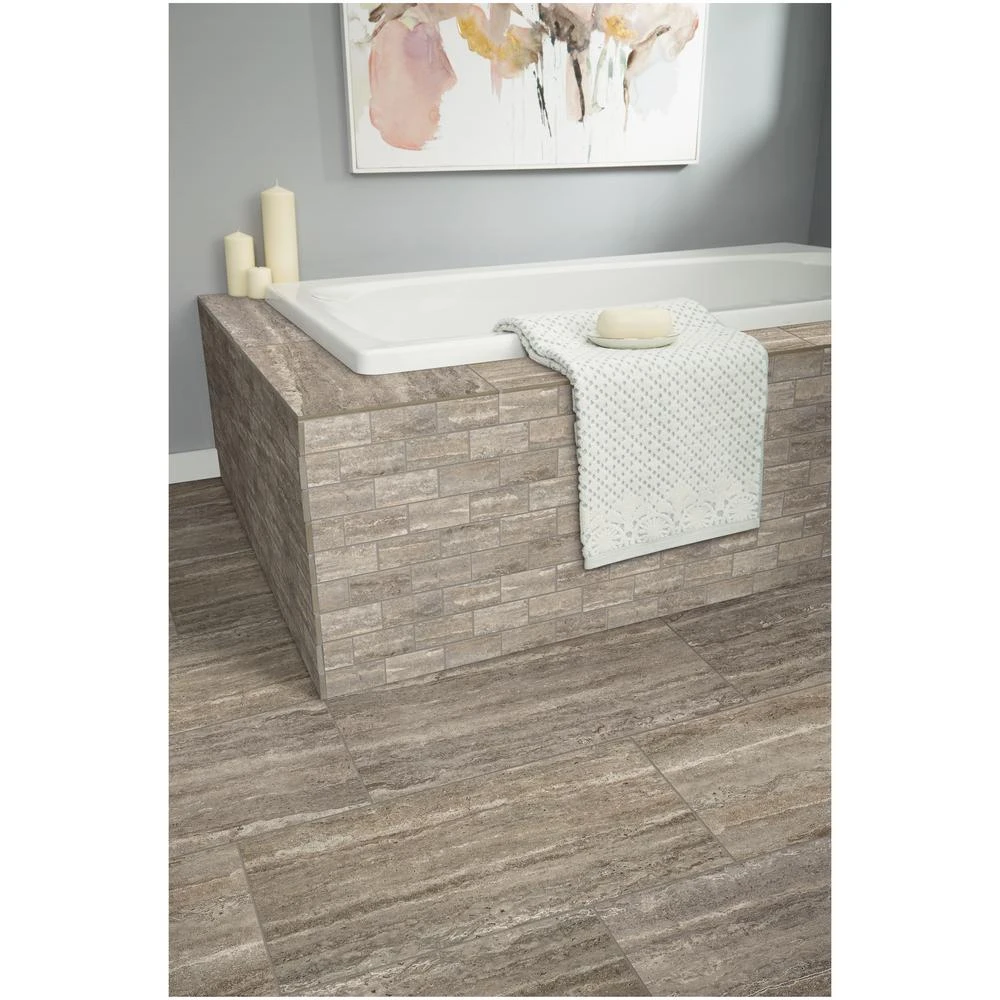 Daltile Stonehollow Smoky Taupe 12 In. X 12 In. X 6.35mm Ceramic Brick Joint Mosaic Floor And Wall Tile (0.83 Sq. Ft. / Piece) 6 Daltile Stonehollow Smoky Taupe 12 In. X 12 In. X 6.35mm Ceramic Brick Joint Mosaic Floor And Wall Tile (0.83 Sq. Ft. / Piece) - Image 4