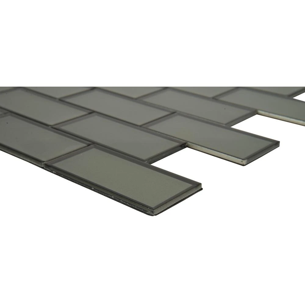 MSI Crisson Bevel Subway Peel And Stick 12 In. X 12 In. X 4 Mm Glass Mosaic Tile ( 19.6 Sq. Ft./case) 8 MSI Crisson Bevel Subway Peel And Stick 12 In. X 12 In. X 4 Mm Glass Mosaic Tile ( 19.6 Sq. Ft./case) - Image 6