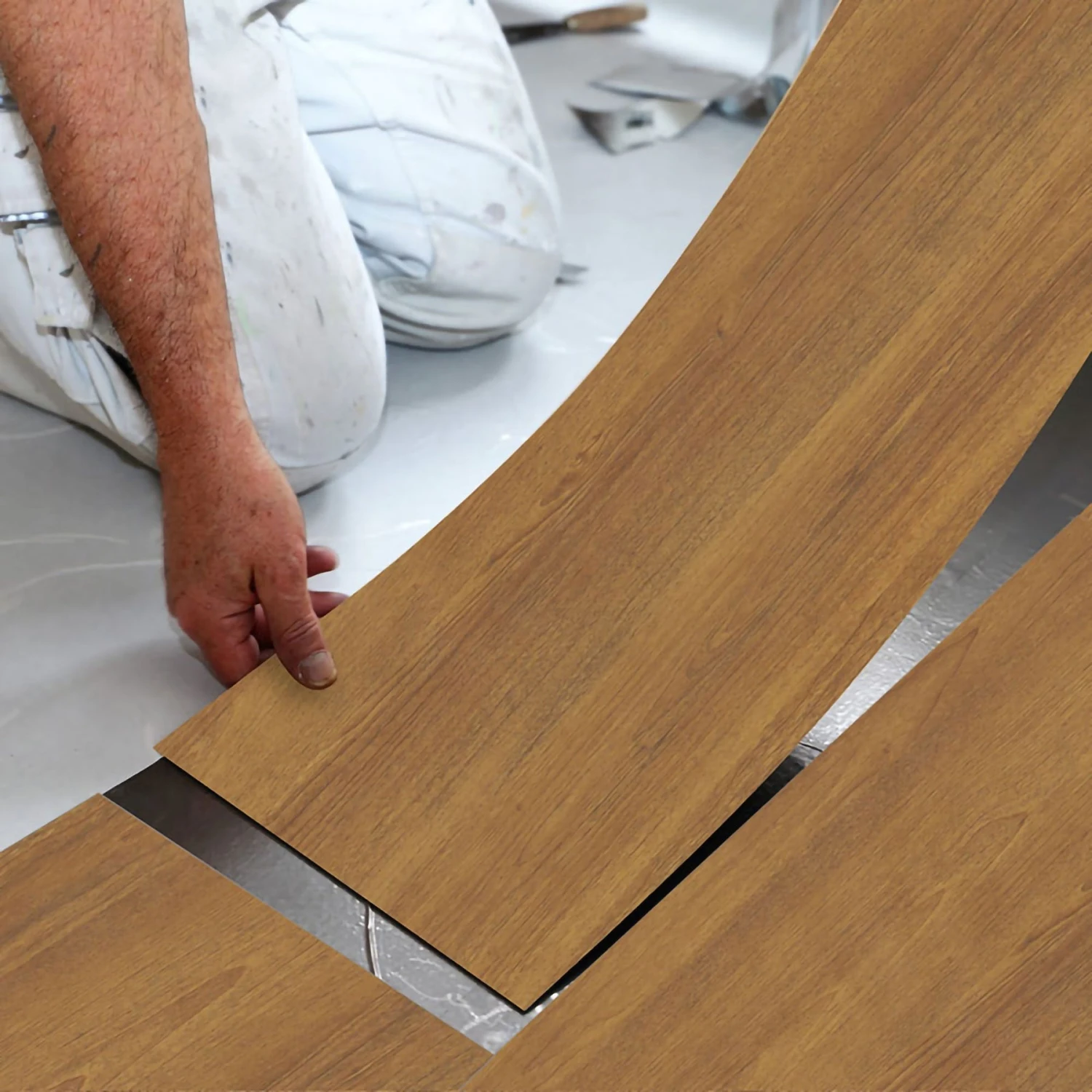 118''x7.87" Self Adhesive Vinyl Floor Tiles Waterproof Stain Resistant Wall Tile 4 118''x7.87" Self Adhesive Vinyl Floor Tiles Waterproof Stain Resistant Wall Tile - Image 2