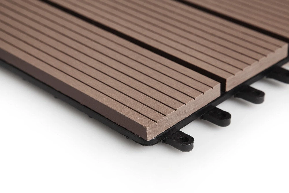 BuildDirect Brown 12" X 12" Interlocking Deck Tile (10sq. Ft. Per Box) 9 BuildDirect Brown 12" X 12" Interlocking Deck Tile (10sq. Ft. Per Box) - Image 7