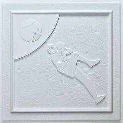 Baseball White 24-inch Ceiling Tiles (10 Tiles) -Discount Flooring Store d23f8490 6b15 4403 9f31 9286014efff1 1.6a10846b8c0ef5f0443940c03b5167c0 1800x1800