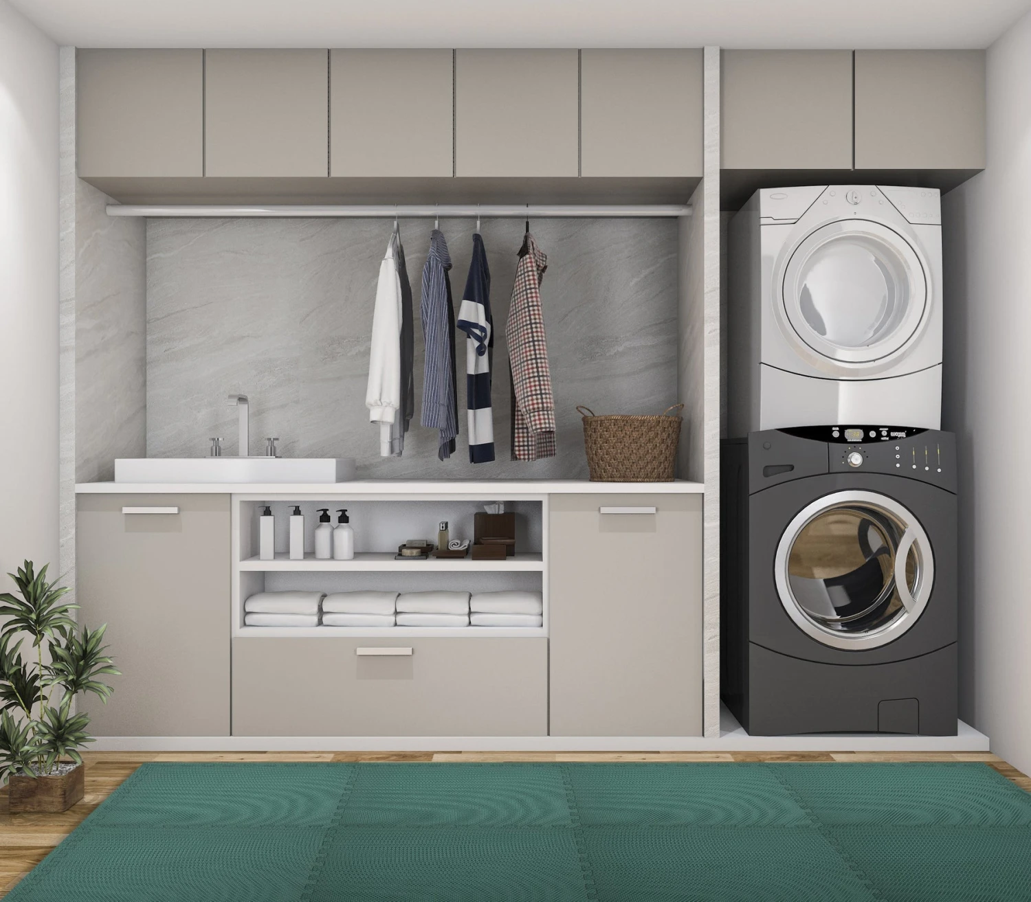 Norsk Dark Green 24 In. X 24 In. EVA Foam Non-Toxic Solid Color Interlocking Tile (48-Tile) 12 Norsk Dark Green 24 In. X 24 In. EVA Foam Non-Toxic Solid Color Interlocking Tile (48-Tile) - Image 10