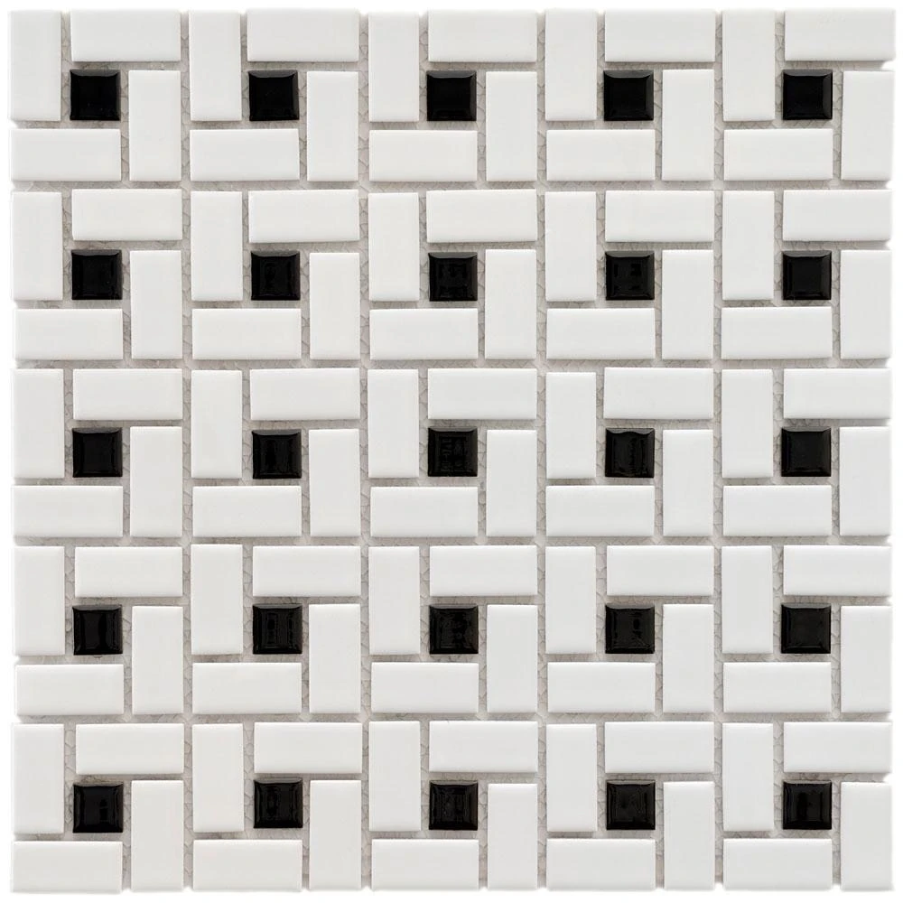 Merola Tile Spiral Blue And White 12-1/2 In. X 12-1/2 In. X 6 Mm Porcelain Mosaic Tile (11.07 Sq. Ft. / Case) 18 Merola Tile Spiral Blue And White 12-1/2 In. X 12-1/2 In. X 6 Mm Porcelain Mosaic Tile (11.07 Sq. Ft. / Case) - Image 16