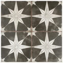 Merola Tile Kings Star Nero 17-5/8"x17-5/8" Ceramic F/W Tile -Discount Flooring Store d8d0e800a3acccc6bb066439d0b89006 1800x1800
