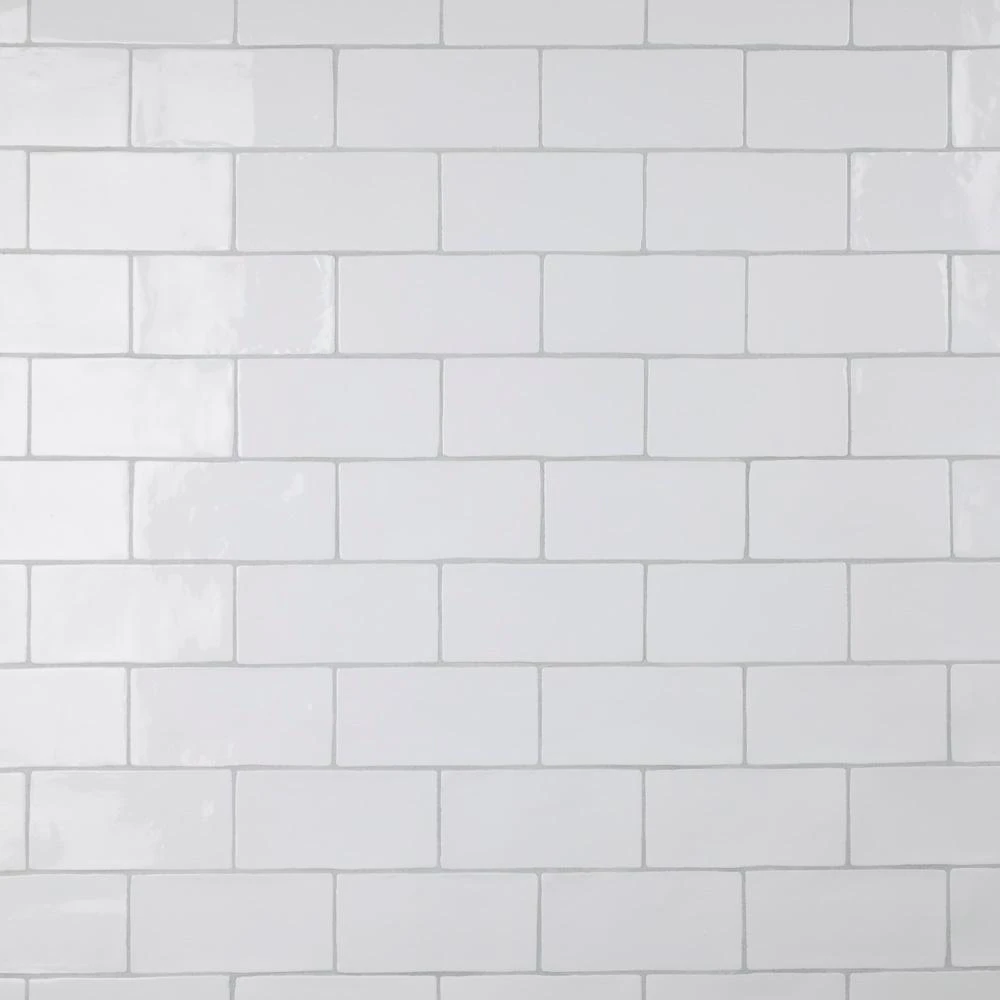 Merola Tile Chester Bianco 3 In. X 6 In. Ceramic Subway Wall Tile (6.02 Sq. Ft. / Case) 3 Merola Tile Chester Bianco 3 In. X 6 In. Ceramic Subway Wall Tile (6.02 Sq. Ft. / Case)