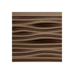Fasade Easy Installation Waves Argent Bronze Backsplash Panel For Kitchen And Bathrooms (6" X 6" Sample)