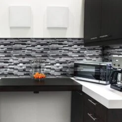 Jeffrey Court Binary Code Gray 11.625 In. X 11.75 In. X 6 Mm Interlocking Textured Glass/Stone/Metal Mosaic Tile -Discount Flooring Store dd6e93bb2c9f232b46efb79ddd3b1c4f 1800x1800
