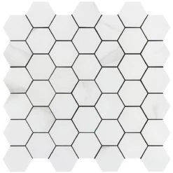 Bond Tile Easy Luxe Hex Calacatta 11.61 In. X 11.81 In. SPC Peel And Stick Tile (0.95 Sq. Ft. / Sheet) -Discount Flooring Store de86e198 3681 42c0 b48c 59405cb024f6.6ef391bd67ec296429d514e7cf2e42b6 1800x1800